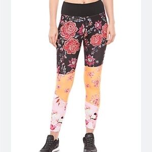Nanette Lepore Royal Botanical Active Leggings Size L